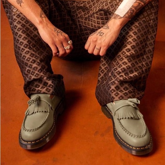 Dr. Martens Other - Dr. Martens Men’s Adrian YS Leather Tassel Loafer in Olive Green New